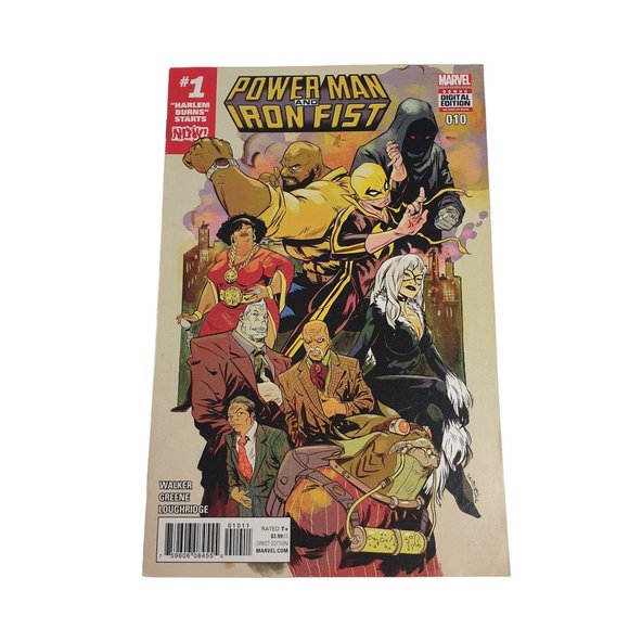Power Man and Iron Fist 10 Marvel Comic Book Jan 2017 Collector Bagged Boarded - Picture 1 of 2